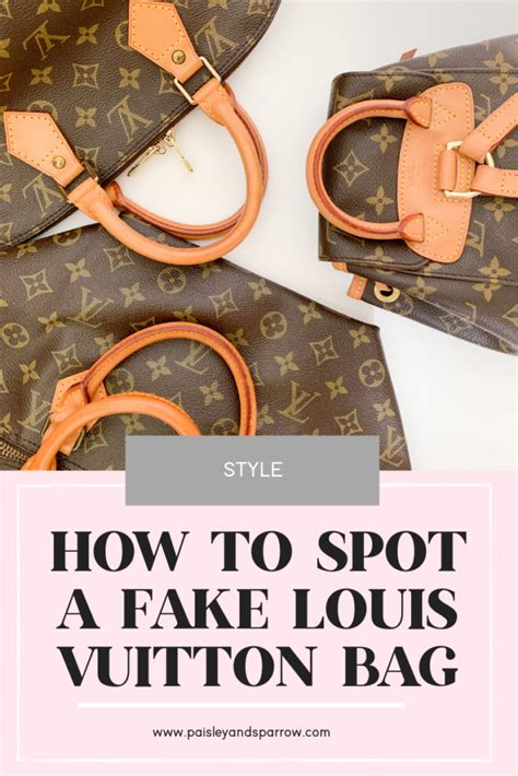 how to spot a louis vuitton fake purse